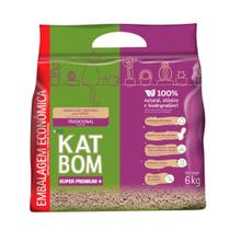 Granulado Higiênico Kat Bom Tradicional Para Gatos 6kg