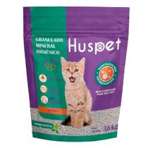 Granulado Higiênico Mineral Huspet para Gatos - 3,6 Kg