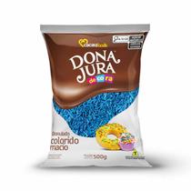 Granulado Macio Decorativo Bolos Doces Azul 500g Decora Dona Jura