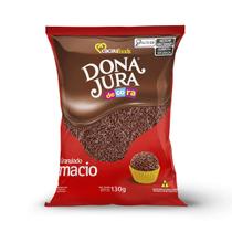 Granulado Macio Decorativo Bolos Doces Chocolate 130g Dona Jura