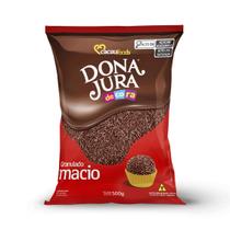 Granulado Macio Decorativo Bolos Doces Chocolate 500g Dona Jura