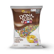 Granulado Macio Decorativo Bolos Doces Colorido 130g Dona Jura Granulado Macio Decorativo Bolos Doces Colorido 130g Dona Jura