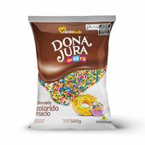 Granulado Macio Decorativo Bolos Doces Colorido 500g Dona Jura Granulado Macio Decorativo Bolos Doces Colorido 500g Dona Jura
