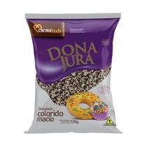 Granulado Macio Preto e Branco Ideal p/ Bolos Sorvetes 130g Granulado Macio Preto e Branco Ideal p/ Bolos Sorvetes 130g