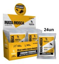 Granulado Mata Mosca 24x25gr Com Atrativo - Pronto Uso Dipil