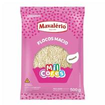 Granulado mavalerio flocos macio branco pacote c/ 500 grs