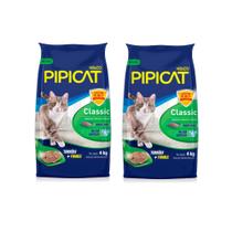 Granulado Pipicat Classic Odor Block 4kg c/ 2 pacotes para gato