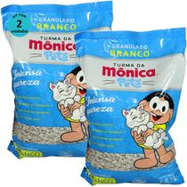 Granulado Sanitário Branco Diatomita Turma da Mônica Pets 1,8kg Para Gatos Kit 2 un - PetFriends