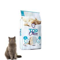 Granulado Sanitário Para Gatos - TOP CLEAN - Natural 4KG