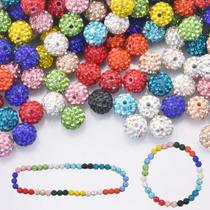 Grânulos de argila de strass, 10 mm, 240 unidades para criar KESOCORAY Grânulos de argila de strass, 10 mm, 240 unidades para criar KESOCORAY