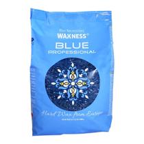 Grânulos de cera dura Waxness Premium Blue 1 kg de grau profissional