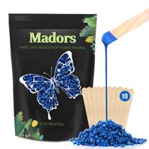 Grânulos de cera para depilação Madors 454g/480ml com bastões aplicadores