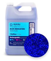 Grânulos de gel de sílica secos e azuis secos indicando 3-5 mm e 3,4 kg Grânulos de gel de sílica secos e azuis secos indicando 3-5 mm e 3,4 kg
