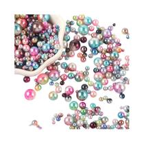 Grânulos de Pérolas Acrílicas Redondas (3-10mm) - 10g - Sem Furo - Para Bijuterias DIY