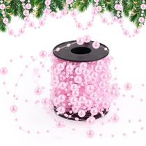Grânulos de pérolas rosa Garland Pangda 20m para o Natal