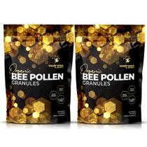 Grânulos de pólen de abelha WellnessLabsRx Organic 2 libras (1 kg) x 2