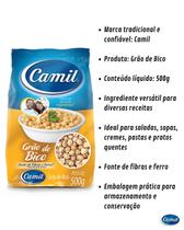 Grão de Bico Camil 500g Praticidade, Sabor e Qualidade para o Seu Dia a Dia Quantidade:3 Unidades