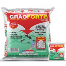 Grão Forte Formicida Isca Granulada Para Formiga Cortadeira 10 sachês de 50g