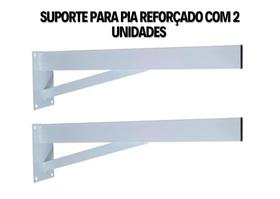 Grapa Suporte para Pia parafusar Mão francesa de 50 cm super reforçado Grapa Suporte para Pia parafusar Mão francesa de 50 cm super reforçado