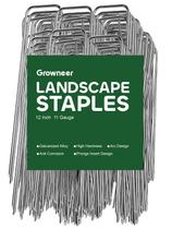 Grapas para Paisajismo GROWNEER 12" Acero Galvanizado calibre 11 Paquete de 100