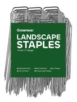 Grapas para Paisajismo GROWNEER 20 cm Paquete de 50 de Acero Galvanizado