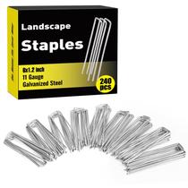 Grapas para Paisajismo HongWay 240 unidades de acero galvanizado de 15 cm