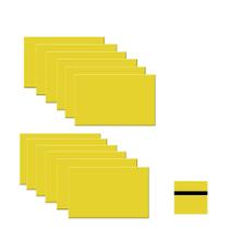 Gravação em plástico XLNT TECH ABS de dupla cor amarelo/preto