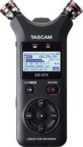 Gravador de áudio digital tascam dr-07x