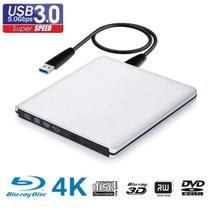Gravador De Blu-Ray 4K UHD USB3.0 Unidade Externa De DVD Reprodutor De Blu-Ray 3D Compatível Com