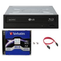 Gravador de Blu-ray LG WH14NS40 16X BDXL DVD CD com M-DISC de 25 GB
