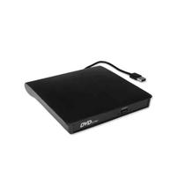 Gravador De CD/DVD Externo Preto Usb 3.0 Slim, Mac Notebook, Ultrabook, PC