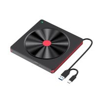 Gravador De DVD Externo USB 3.0 Tipo-C Silencioso Para Laptop E Desktop Leitor Óptico