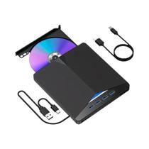 Gravador De DVD Externo USB 3.1 Tipo C USB3.0 CD DVD RW Unidade Óptica Para Laptop Notebook Gravador De DVD Externo USB 3.1 Tipo C USB3.0 CD DVD RW Unidade Óptica Para Laptop Notebook