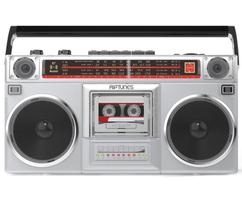 Gravador de leitor de cassetes de rádio Boombox Riptunes RACR510BT
