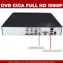 Gravador de Video Dvr Giga Security Full HD 1080p 4 Canais GS0480