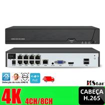 Gravador de Vídeo em Rede 8CH 4K PoE com Detecção Facial - H.265 - NVR para Câmeras IP HD