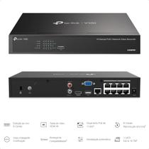 Gravador De Vídeo em Rede POE DE 8 Canais VIGI NVR1008H8MP TPLINK TPN0354 CorPreto Gravador De Vídeo em Rede POE DE 8 Canais VIGI NVR1008H8MP TPLINK TPN0354 CorPreto