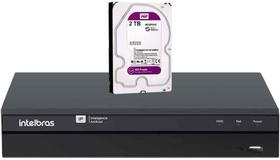 Gravador De Vídeo Ip Nvr 16 Canais 4k Invd 1016 Intelbras 2tb Purple