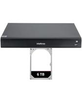 Gravador de Vídeo Nvd 1516-P Intelbras 16 canais PoE HD 6TB