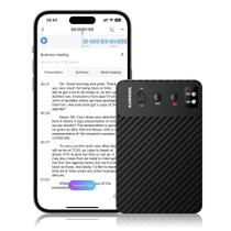 Gravador de voz AI Aungsel Transcreve gratuitamente 121 idiomas 64GB
