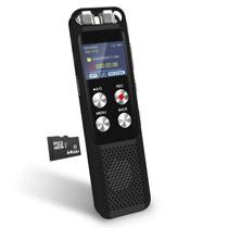 Gravador de voz digital 72GB: ativado por voz com reprodução