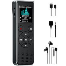 Gravador de voz digital FOZIMOA Voice Activated 64GB com MP3