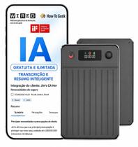 Gravador De Voz Digital Inteligente 32gb Com Inteligencia Ia Preto Gravador De Voz Digital Inteligente 32gb Com Inteligencia Ia Preto