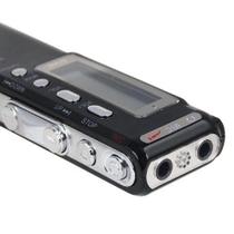 Gravador de Voz Digital o 8gb Usb Tela Lcd Memória Microfone Fone de Ouvido Mp3 Wma