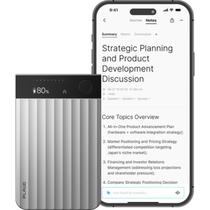 Gravador de voz digital plaud ai note pro 64gb silver