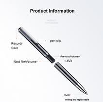 Gravador de Voz Digital Portátil 8GB - Gravação de Áudio de Longo Prazo