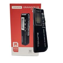Gravador de voz digital tomate mt-556 8gb Gravador de voz digital tomate mt-556 8gb