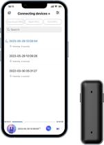 Gravador de voz digital ZAQE A22 64GB com função de reprodução