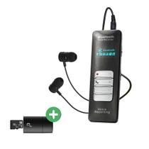 Gravador de Voz Espião e Telefone Fixo Profissional com Cartão - 16GB
