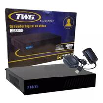 Gravador digital de vídeo dvr híbrido 4 canais full hd 1080p 6 em 1 (ahd, cvi, tvi, xvi, ip, analógico) h.265 com face detect tw-5204fd